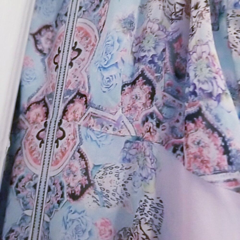 .New-Nanette Lepore maxi dress, Multicolor,  Size 4, Pink/blue floral pattern